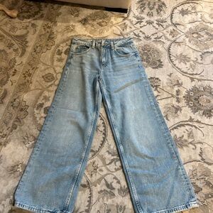 Zara Blue Wide-Leg Jeans Relaxed Fit